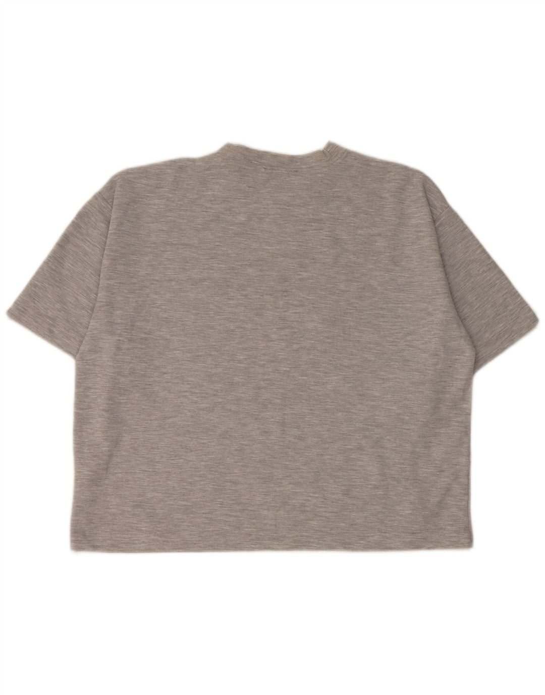 Zara Γυναικείο T-Shirt Top UK 16 Large Grey Flecked Polyester
