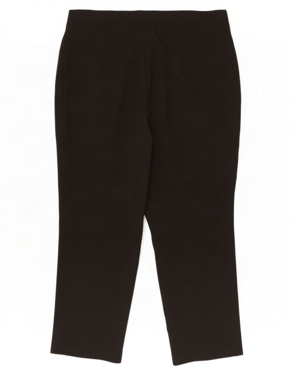 Marks & Spencer Womens Autograph Cropped Trousers UK 16 Large W38 L25 Black