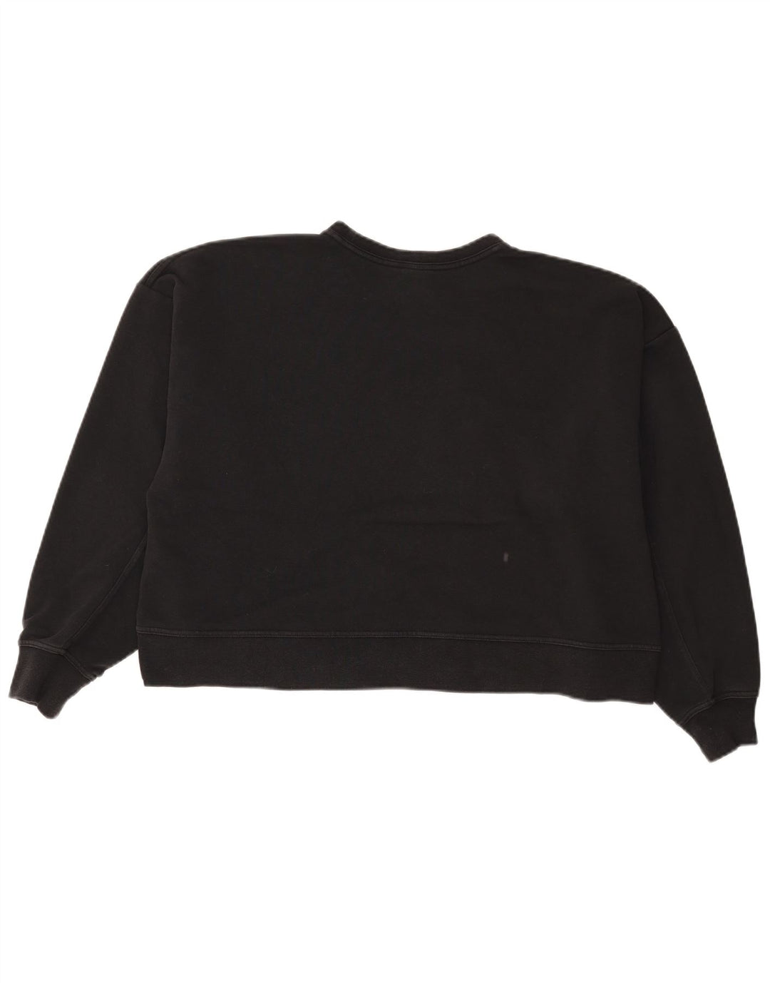 Γυναικείο φούτερ Nike Crop γραφικό υπερμεγέθη Jumper UK 16 Large μαύρο
