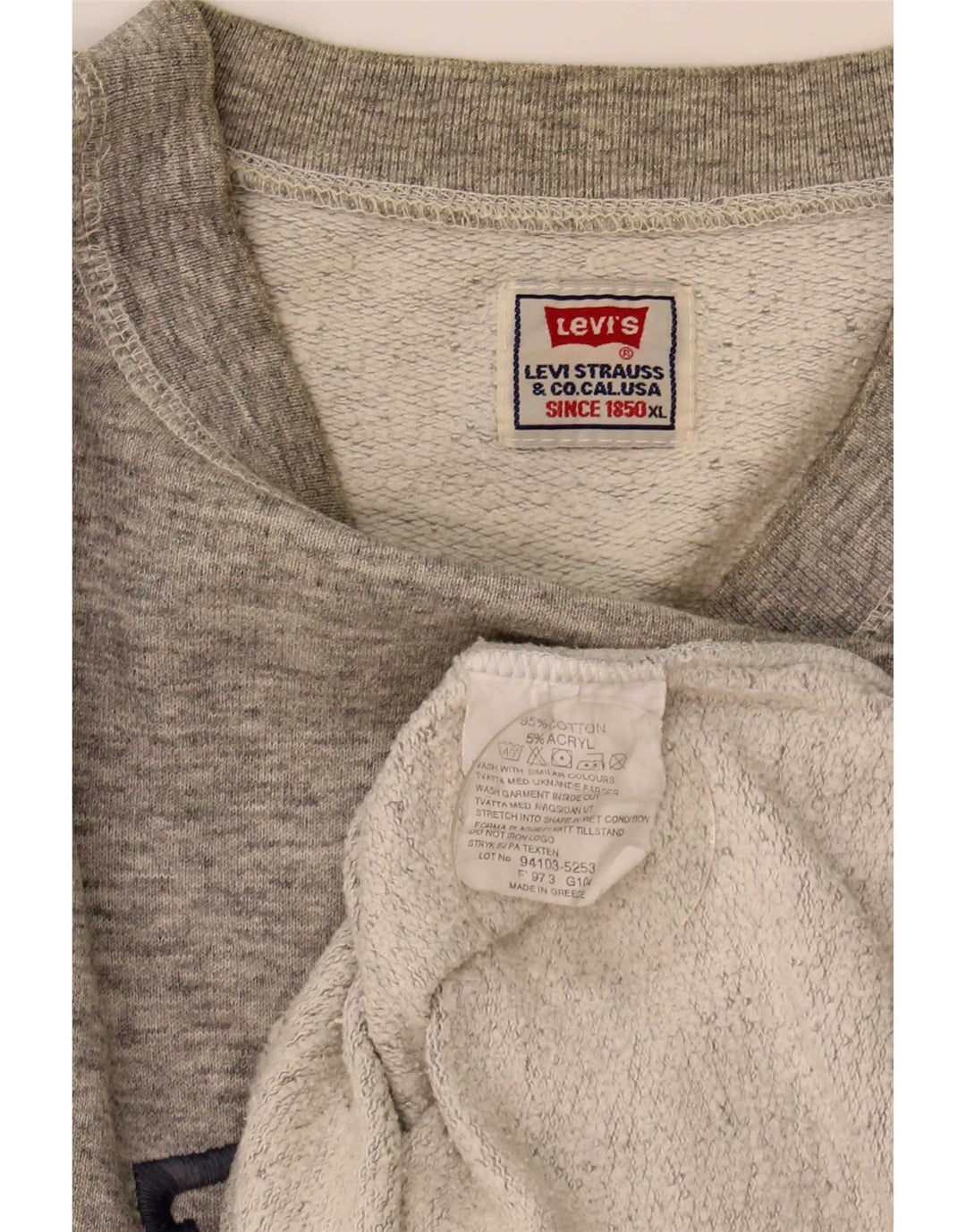 Ανδρικό γραφικό φούτερ Levi's Jumper XL Γκρι βαμβακερό