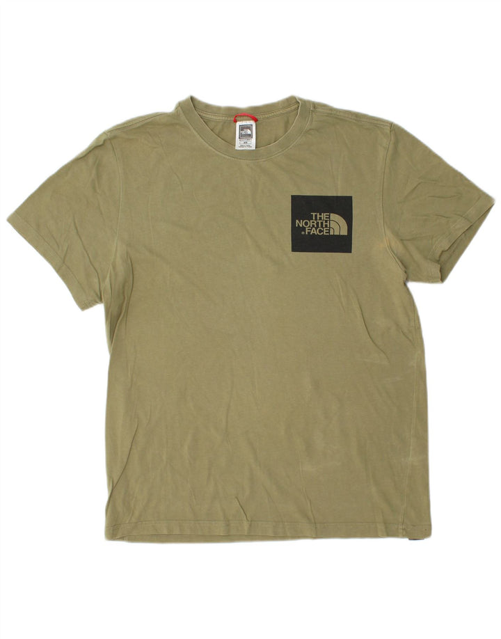Ανδρικό T-Shirt THE NORTH FACE Τοπ μεσαίο χακί βαμβακερό