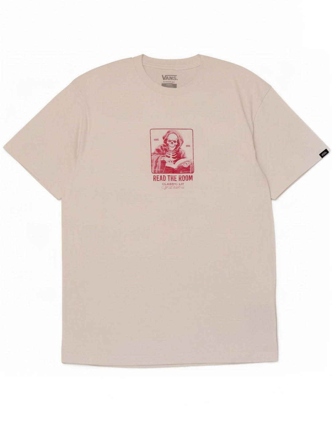 Ανδρικό γραφικό T-Shirt Vans Classic Fit Top Μεσαίο λευκό βαμβακερό