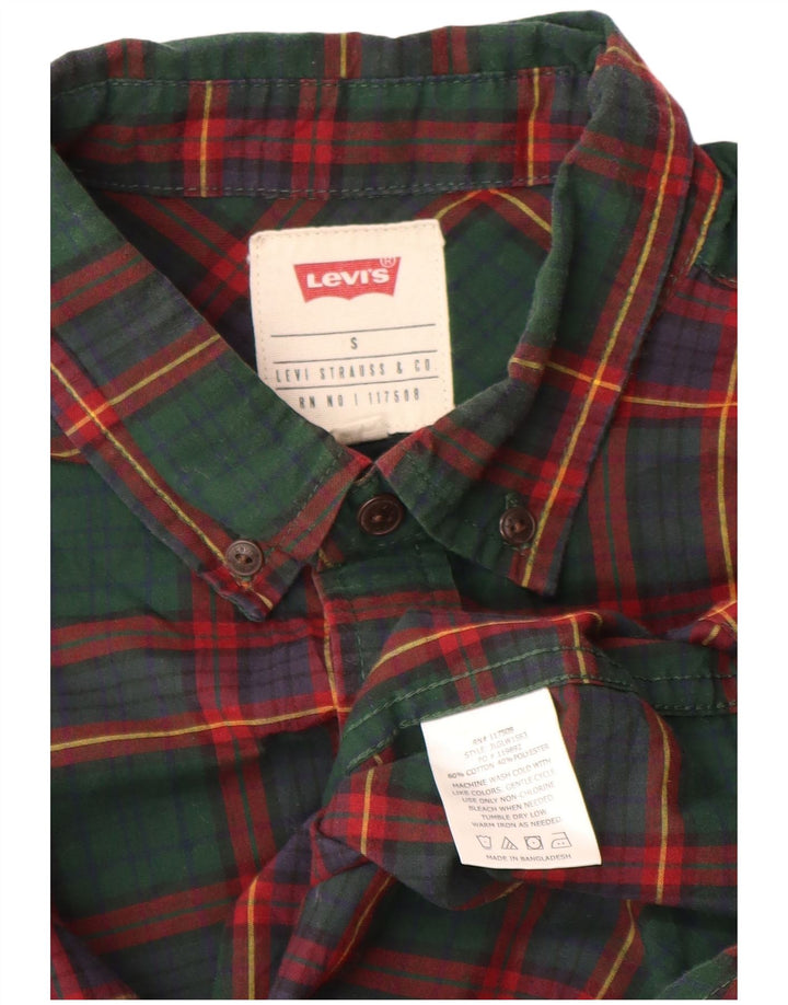 Ανδρικό πουκάμισο Levi's Small Green Check Cotton