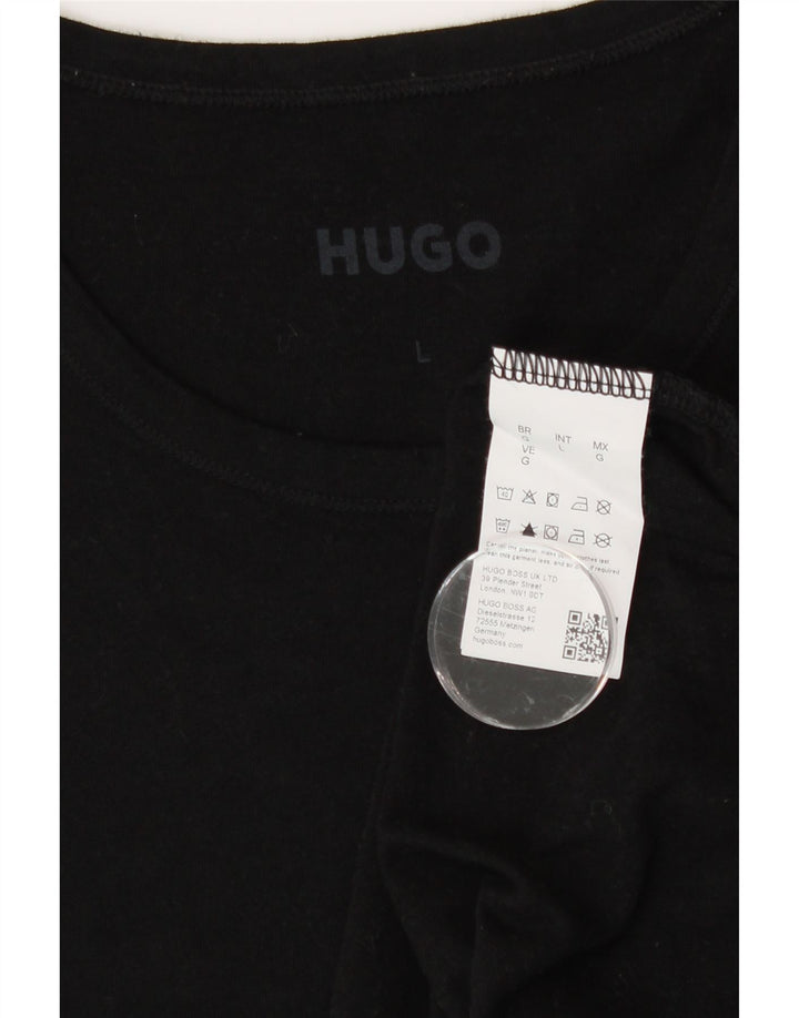 Ανδρικό T-Shirt Hugo Boss Top μεγάλο μαύρο βαμβακερό