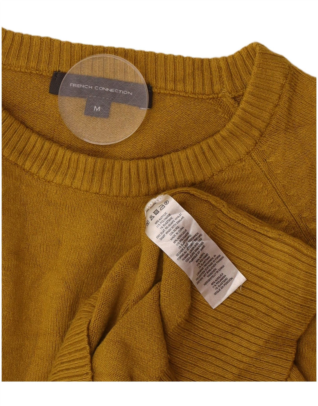 Γυναικείο πουλόβερ French Connection Boat Neck Jumper UK 12 Medium Yellow