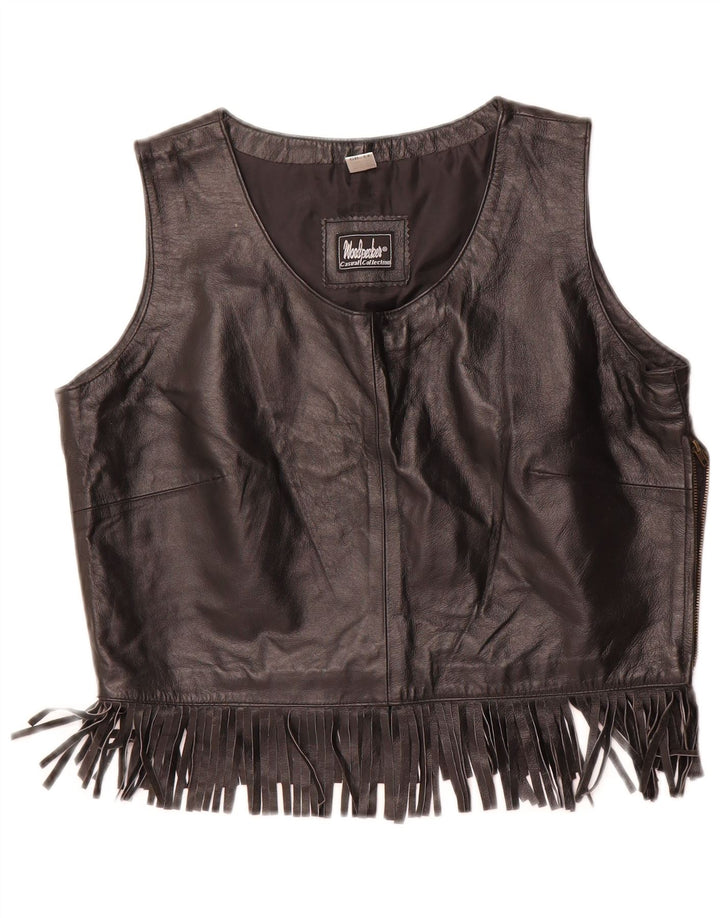 WOODPECKER Γυναικεία Casual Collection Crop Top EU 42 Μεσαίο μαύρο δέρμα