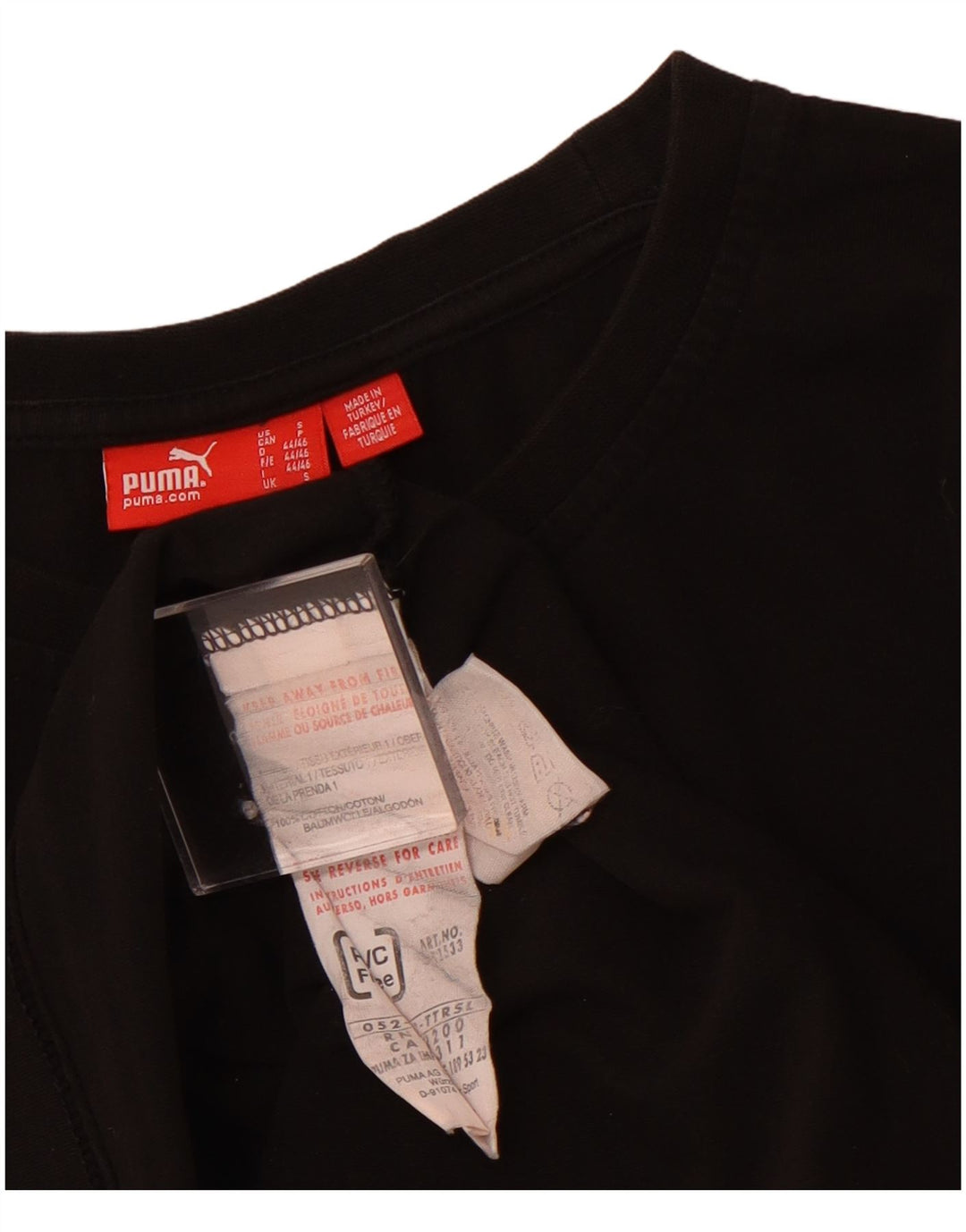 Γυναικείο γραφικό μπλουζάκι PUMA Top UK 10 Small μαύρο βαμβακερό