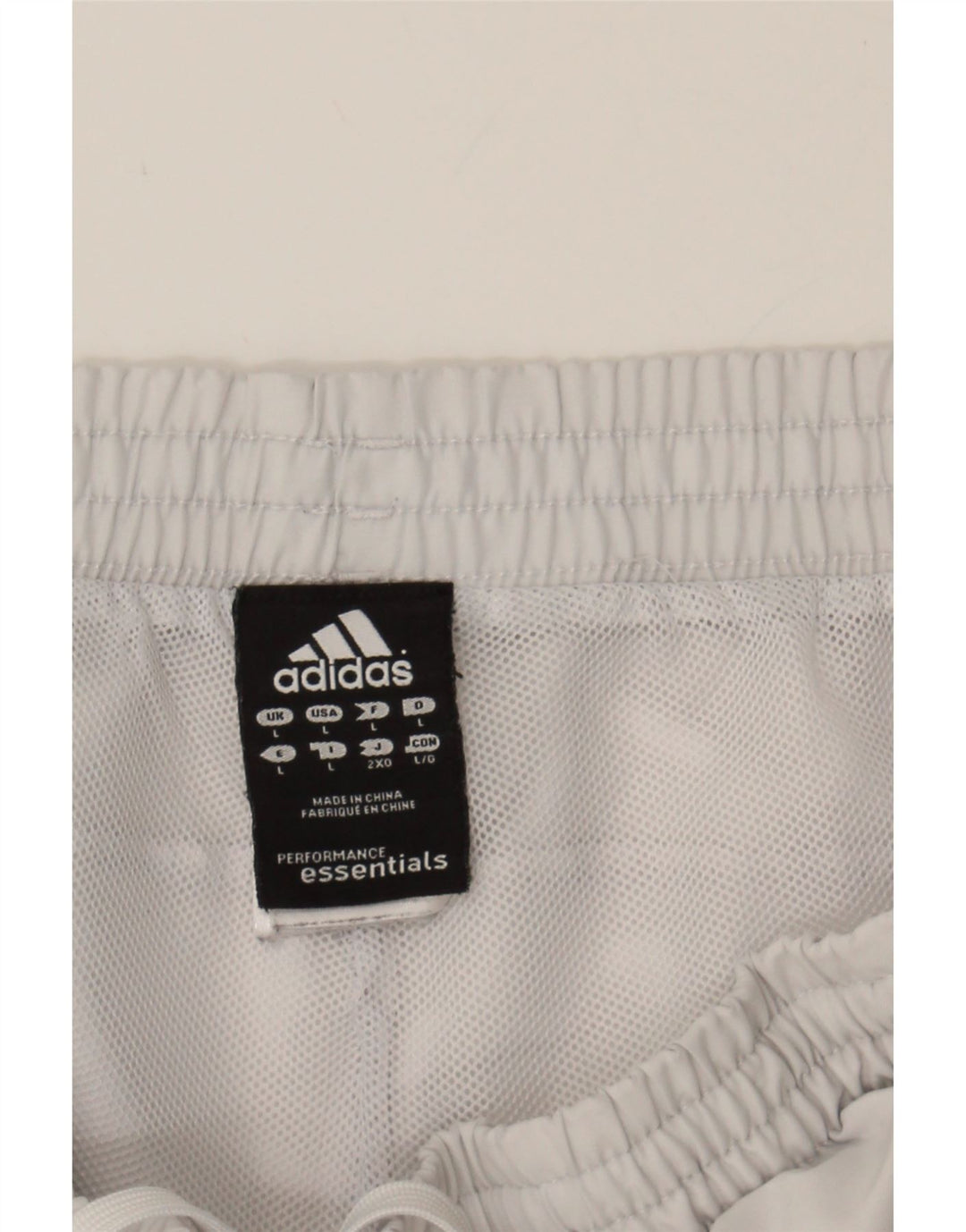 Ανδρικό αθλητικό σορτς ADIDAS μεγάλο λευκό πολυεστέρα
