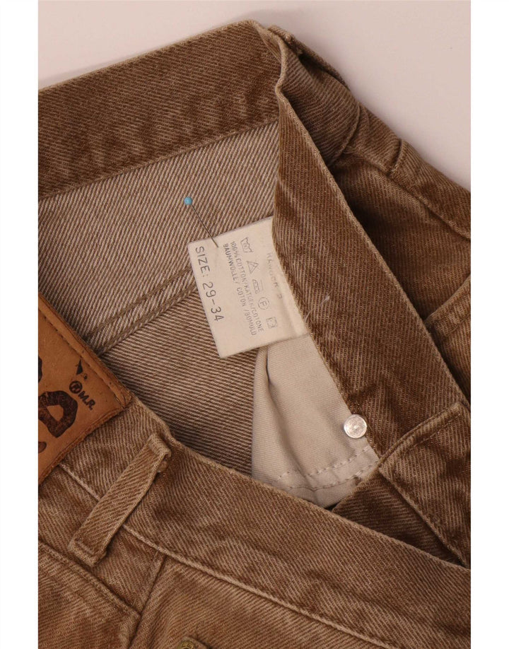 Lee Γυναικείο Straight Jeans W29 L28 Μπεζ βαμβακερό