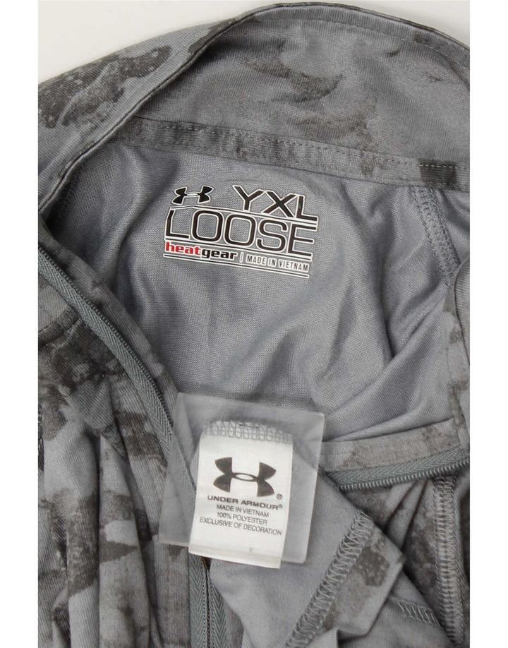 Under Armour Boys αθλητική φόρμα πουλόβερ με φερμουάρ 13-14 ετών XL γκρι
