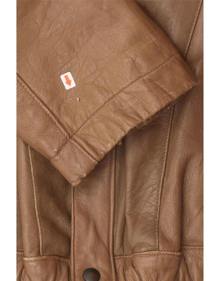 Vintage Ανδρικό Δερμάτινο Μπουφάν UK 38 Μεσαίο Καφέ