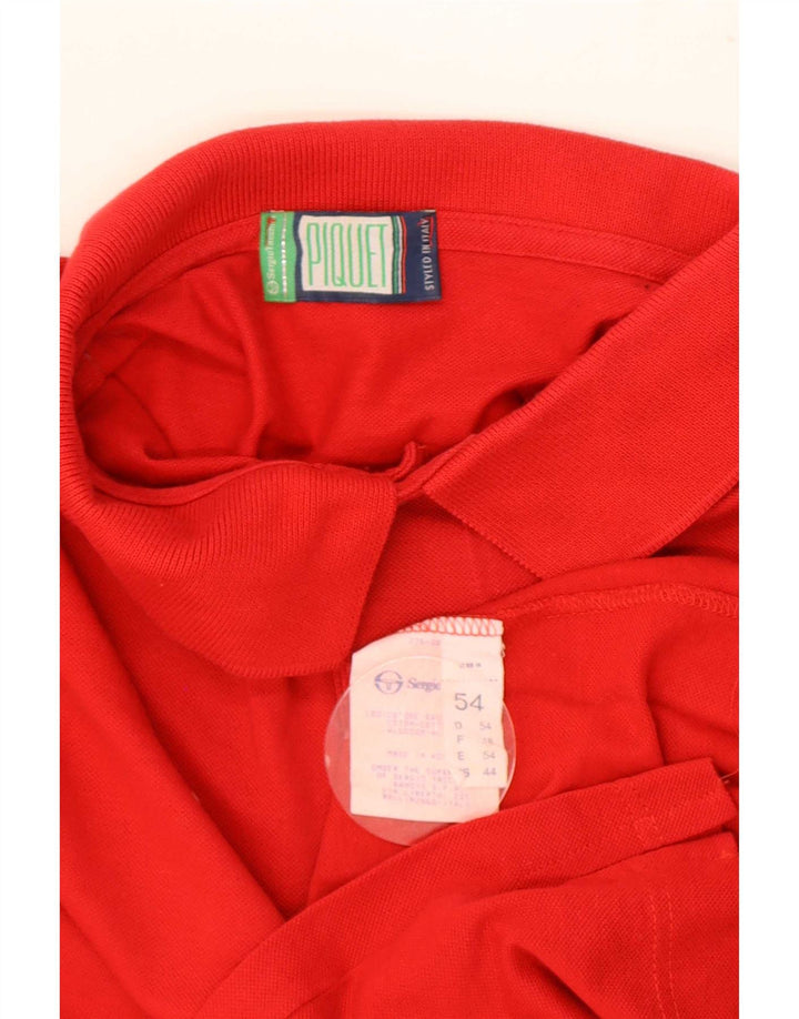 Sergio Tacchini Ανδρικό Πόλο Μπλουζάκι IT 54 XL Κόκκινο βαμβακερό