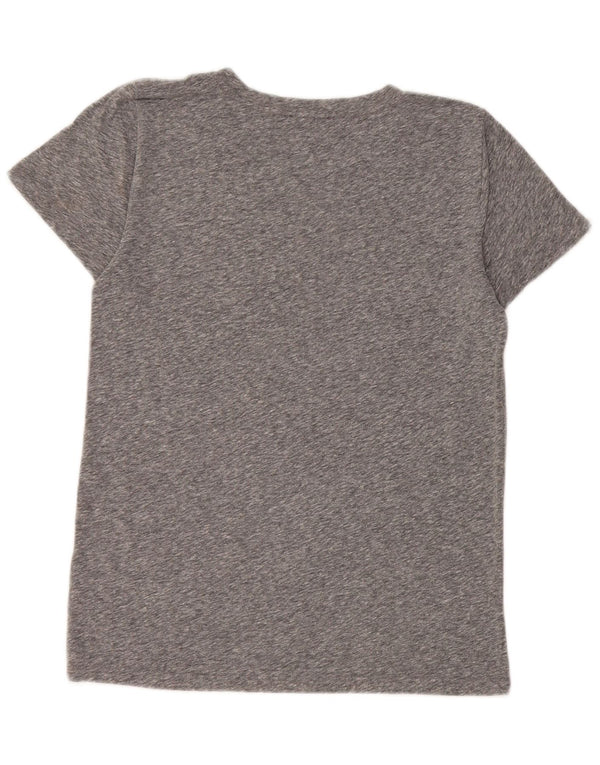 Γυναικείο γραφικό μπλουζάκι J. Crew Top UK 10 Small Grey Flecked Cotton