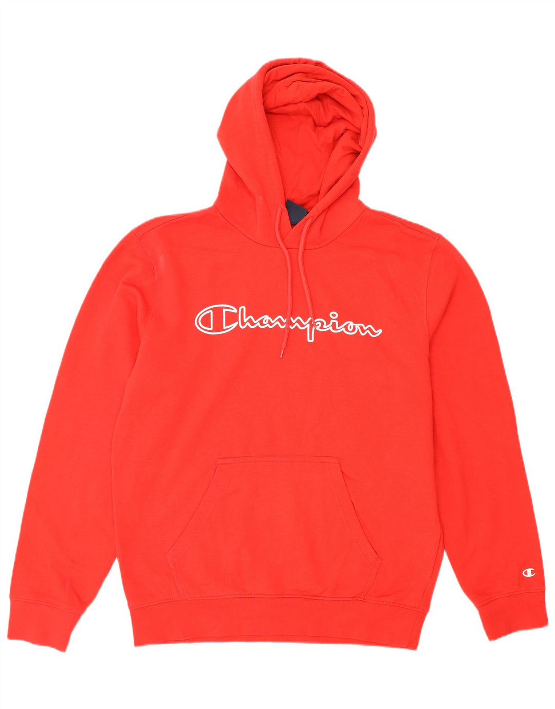 Ανδρικό Champion Graphic Hoodie Jumper Μεσαίο κόκκινο βαμβακερό