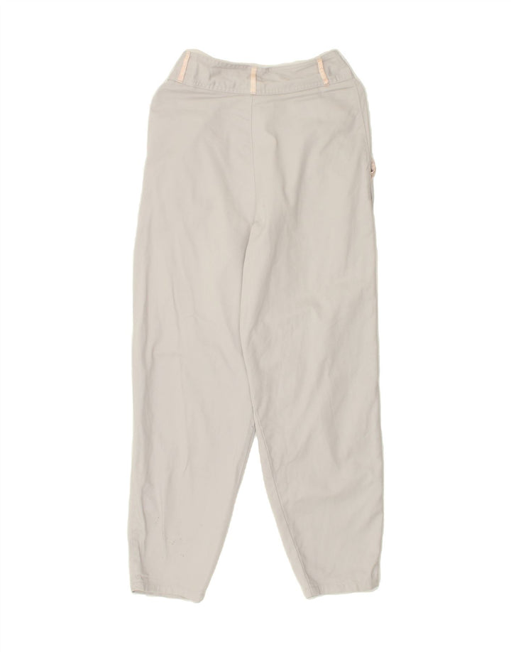 VINTAGE Womens Pegged Chino Trousers US 7/8 Medium W26 L28 White Vintage Vintage and Second-Hand Vintage from Messina Hembry 