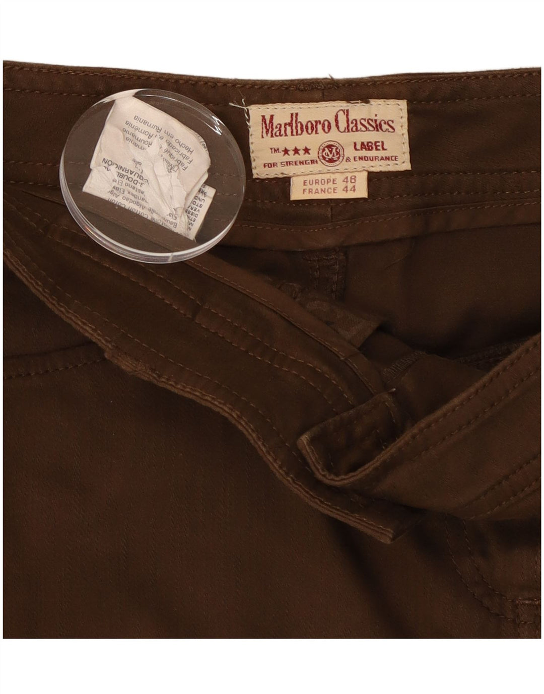 Marlboro Classics Γυναικεία φούστα σε γραμμή A EU 48 XL W36 Καφέ βαμβακερή Classic