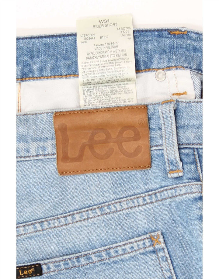 Ανδρικό τζιν σορτς Lee Rider W31 μεσαίο μπλε βαμβακερό
