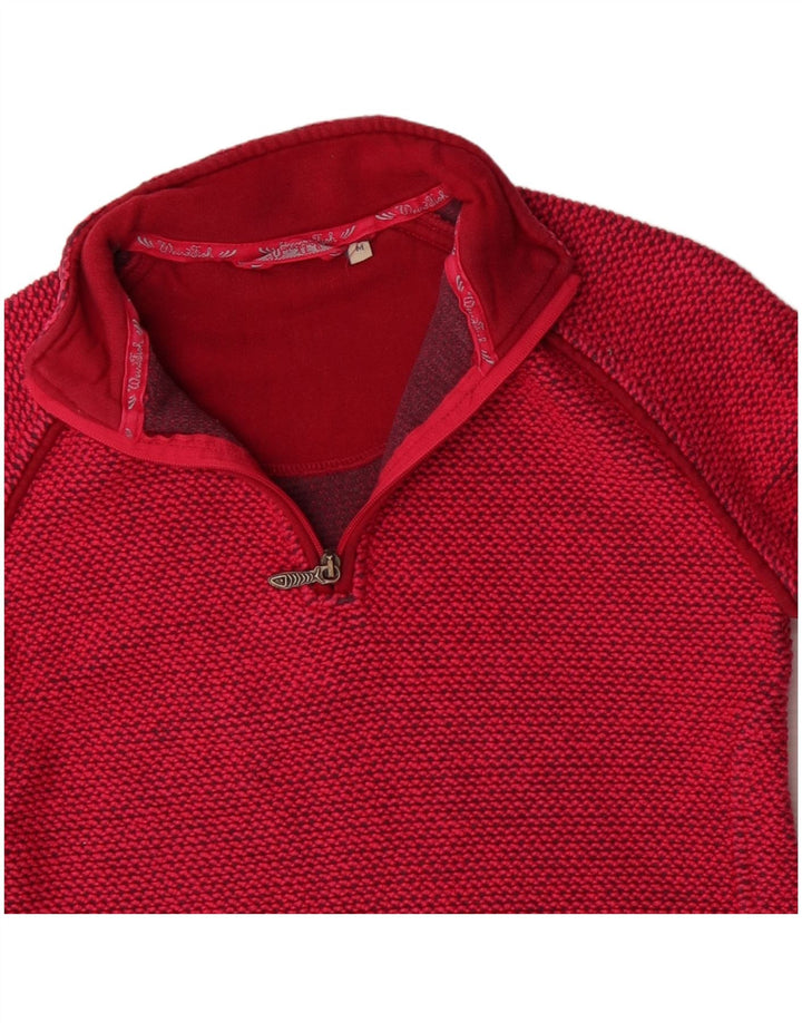 Γυναικείο φούτερ με φερμουάρ WEIRD FISH Jumper UK 12 Medium Red