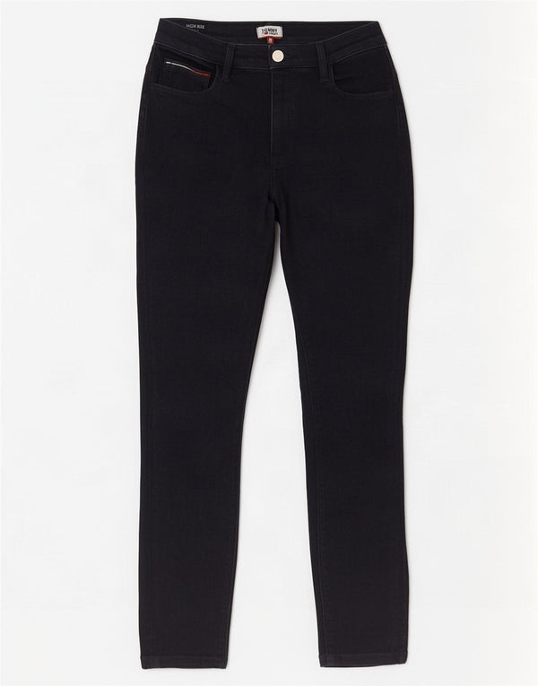 Tommy Hilfiger Γυναικείο Ψηλό Skinny Jeans W30 L30 Navy Blue Cotton