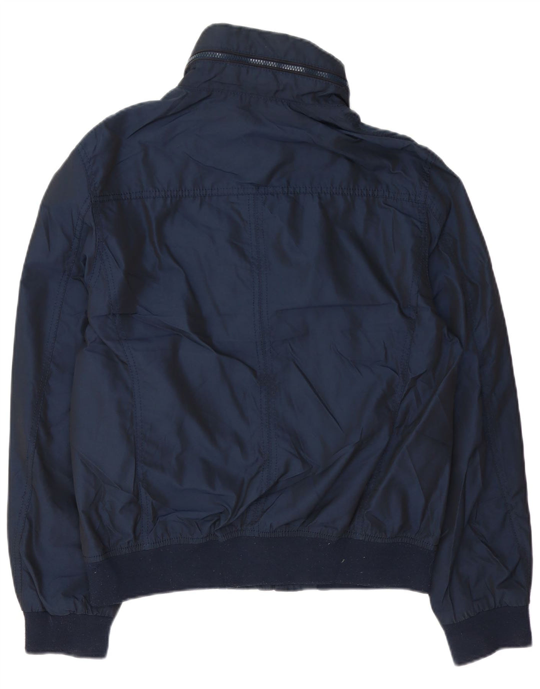Zara Ανδρικό μπουφάν με κουκούλα Bomber UK 42 XL Navy Blue Polyester