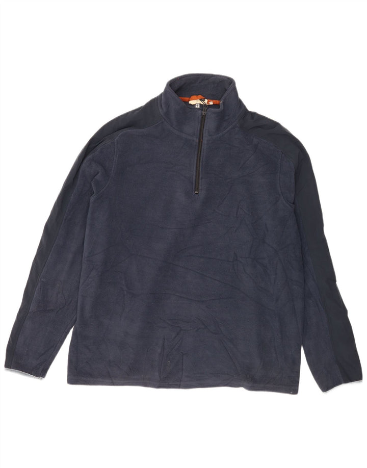 Mountain Warehouse Ανδρικό φερμουάρ Fleece Jumper 2XL Navy Blue Polyester