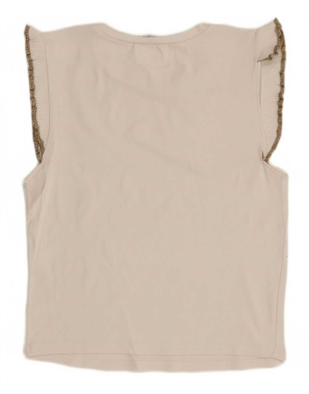 Zara Γυναικεία Αμάνικη Μπλούζα Τοπ UK 12 Medium White