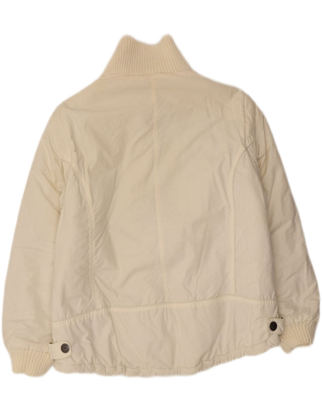 KANGAROOS Γυναικείο μπουφάν με επένδυση UK 18 XL Λευκό βαμβακερό