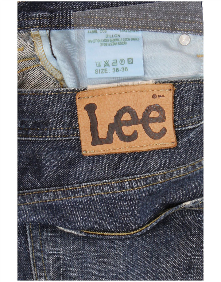 Ανδρικό Jeans Dillon Straight LEE W36 L30 Navy Blue Cotton