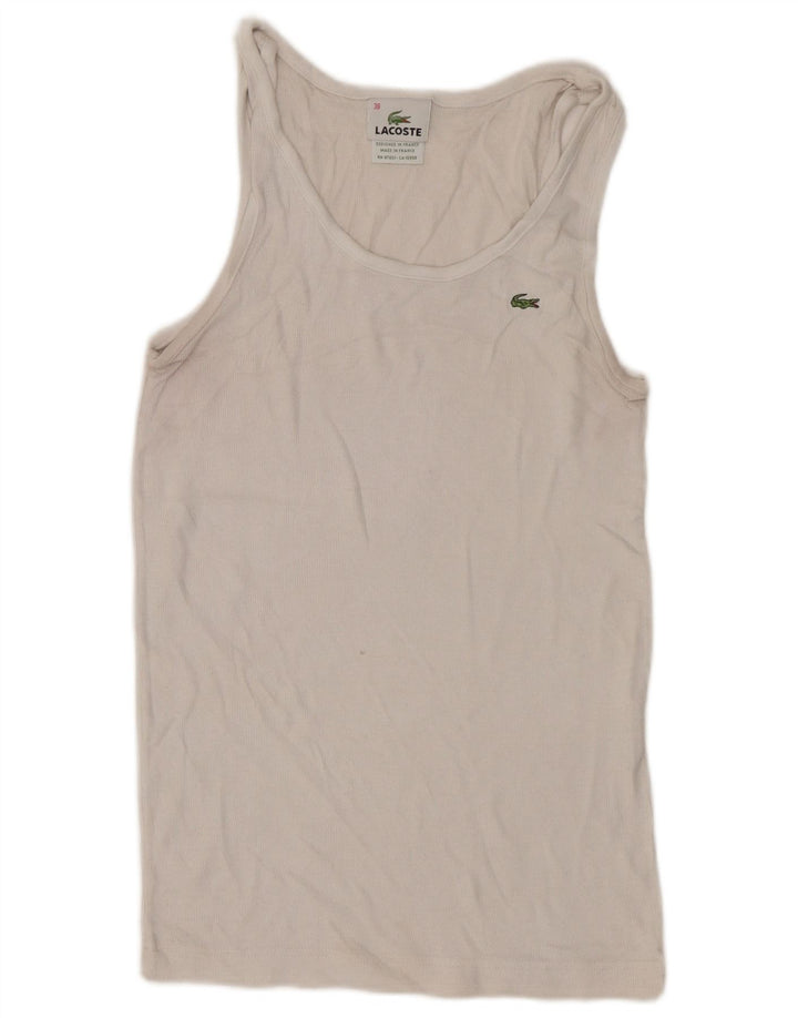 Γυναικείο Γιλέκο Lacoste Top Size 38 Μεσαίο Λευκό Βαμβακερό