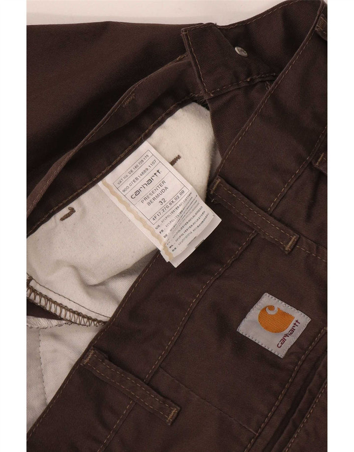 Carhartt Ανδρικό σορτς Chino Regular W32 Μεσαίου καφέ πολυεστέρα