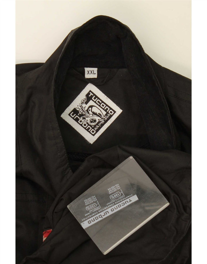 Tucano Urbano Mens Utility Jacket UK 44 2XL Μαύρο Πολυεστέρας