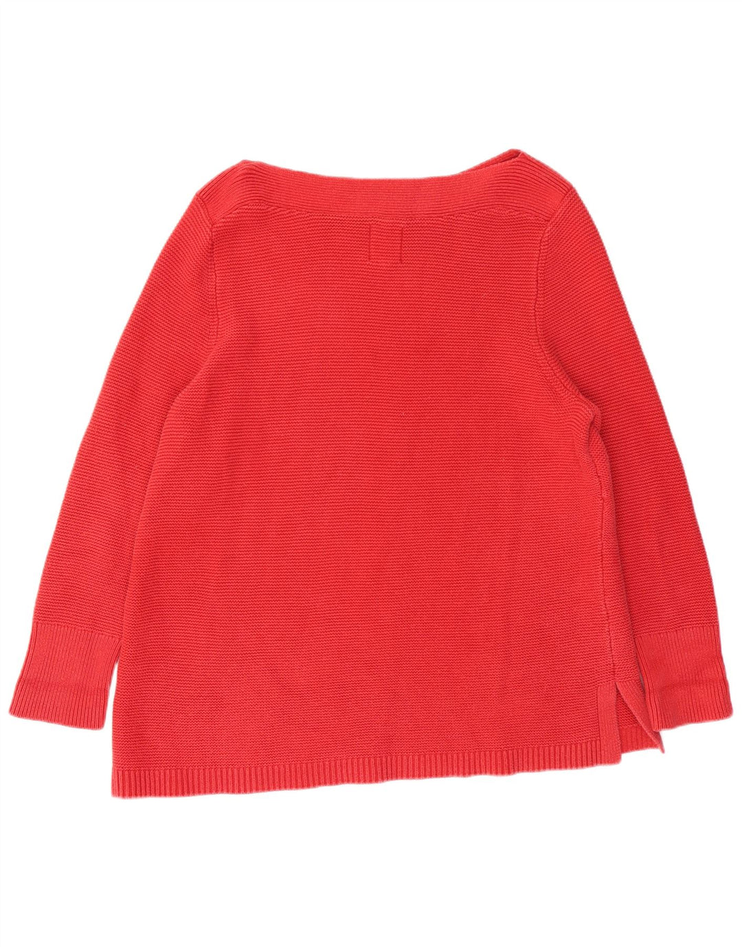 WHITE STUFF Γυναικείο πουλόβερ με λαιμό σκάφος UK 22 3XL κόκκινο βαμβακερό