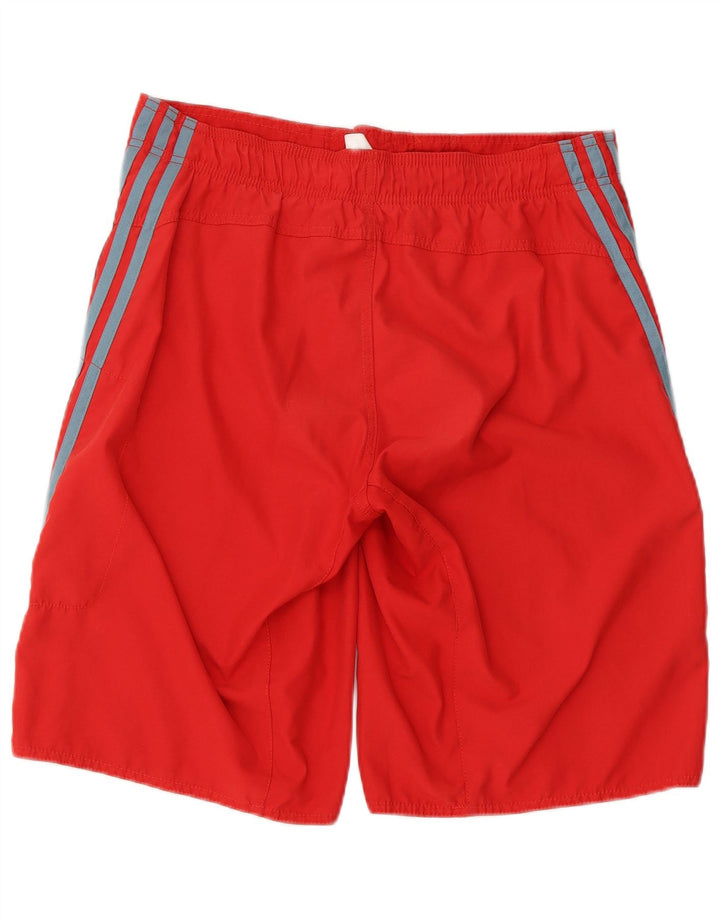 Ανδρικό σορτς κολύμβησης Adidas, μεσαίο κόκκινο πολυεστέρα