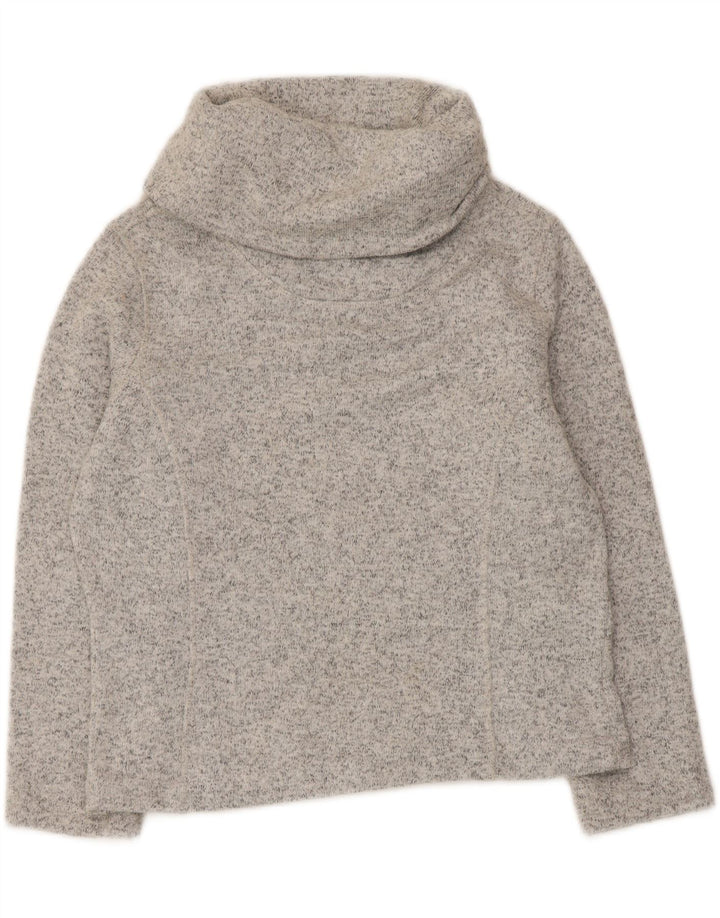 Mountain Warehouse Γυναικεία Crop Μπλούζα Τοπ UK 12 Medium Grey Flecked