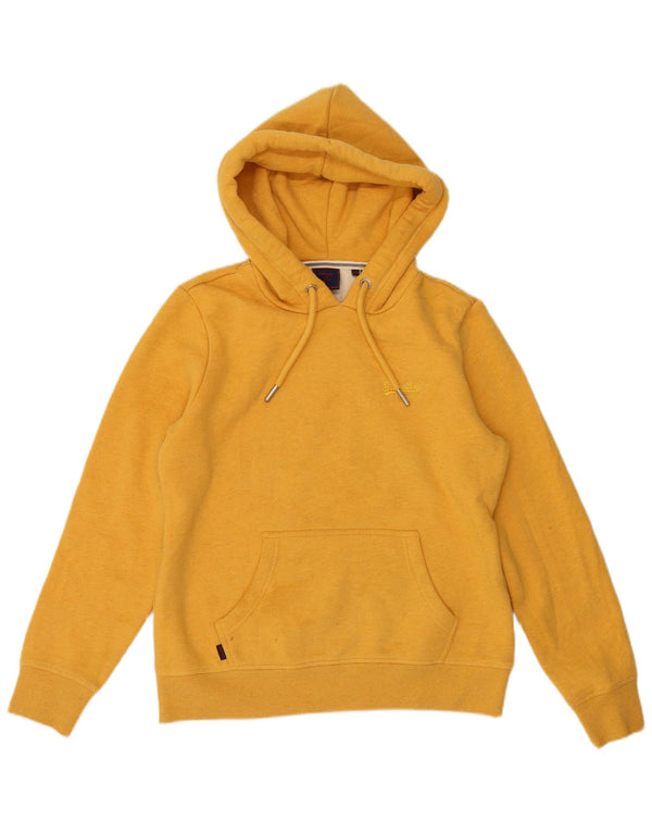 Superdry Γυναικείο Hoodie Jumper UK 12 Medium Yellow Cotton