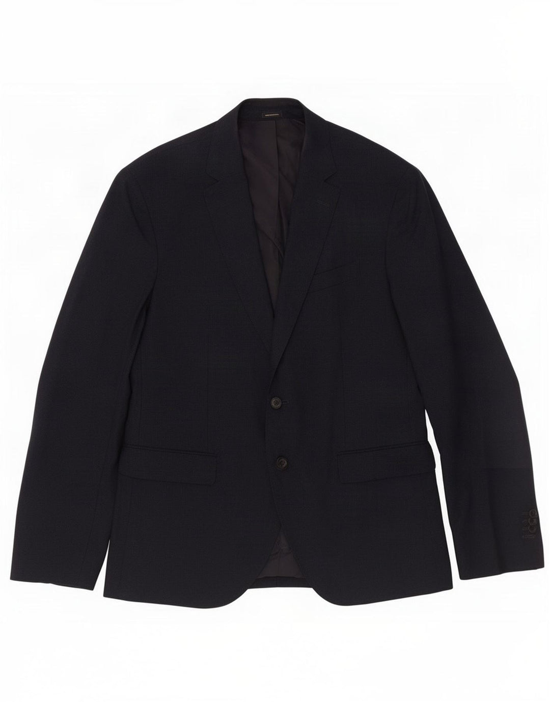 Massimo Dutti Ανδρικό σακάκι μπλέιζερ με 2 κουμπιά EU 52 Large Navy Blue Wool