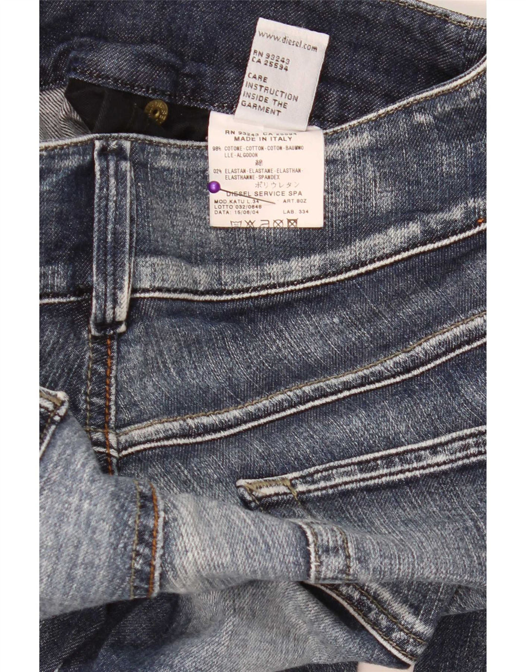 Diesel Γυναικείο Bootcut Jeans W27 L29 Μπλε βαμβακερό