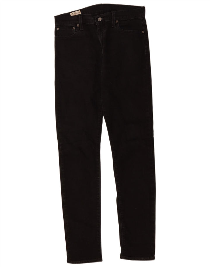 LEVI'S Mens 512 Slim Tapered Jeans W30 L34 Μαύρο βαμβακερό