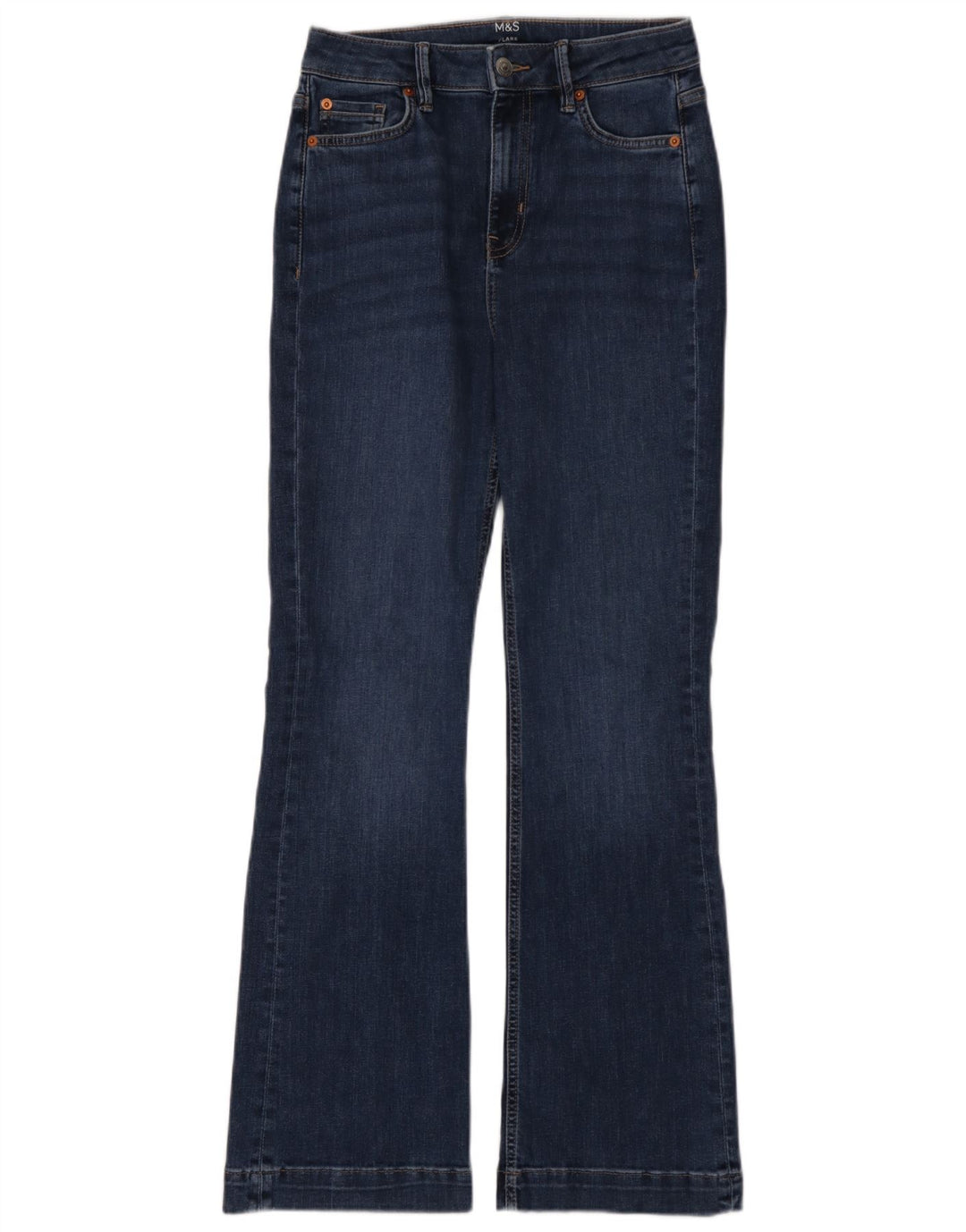 Marks & Spencer Γυναικεία τζιν UK 10 Small W28 L31 Blue Cotton