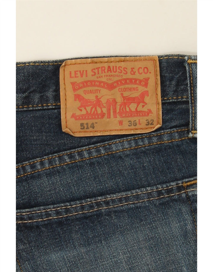 LEVI'S Mens 514 Straight Jeans W36 L32 Blue Vintage Levi's and Second-Hand Levi's from Messina Hembry 