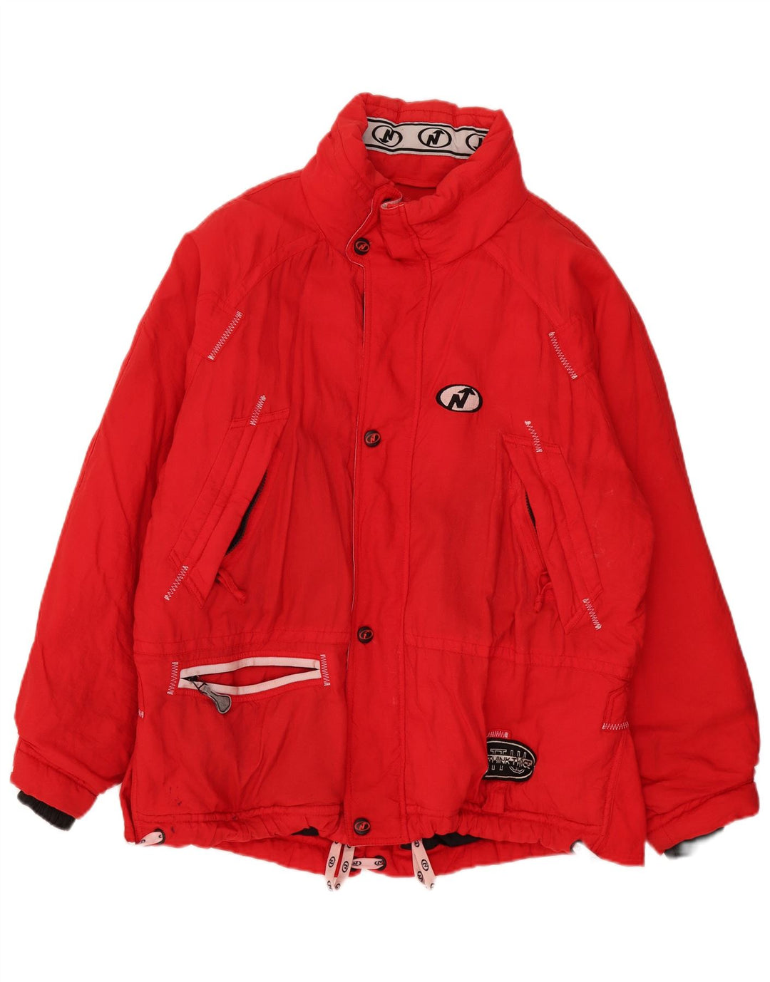 Nordica Mens Graphic Ski Jacket UK 40 Large Red Polyamide