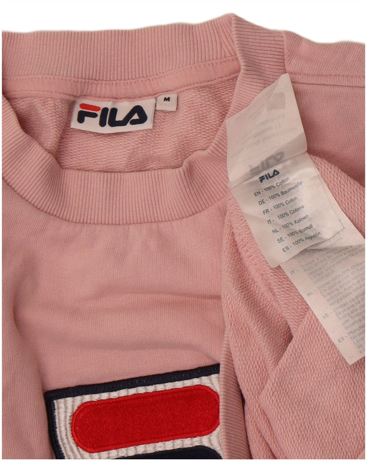Fila Γυναικείο Φούτερ γραφικό Jumper UK 14 Μεσαίο Ροζ Βαμβακερό