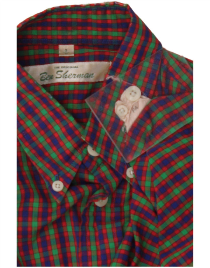 BEN SHERMAN Mens Shirt Medium Multicoloured Check