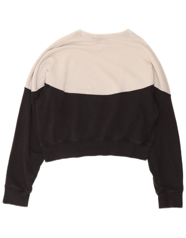 Γυναικείο φούτερ Nike Crop Jumper UK 14 Medium Black Colourblock Βαμβακερό
