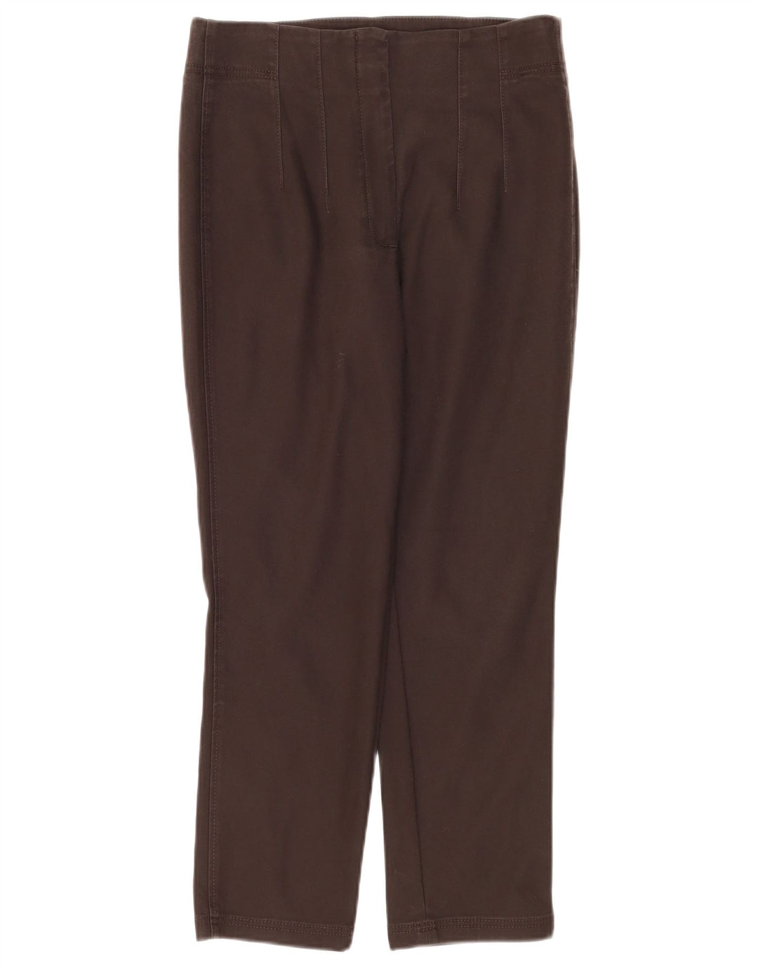 Massimo Dutti Γυναικείο ίσιο κομμένο παντελόνι EU 40 Medium W30 L26 καφέ