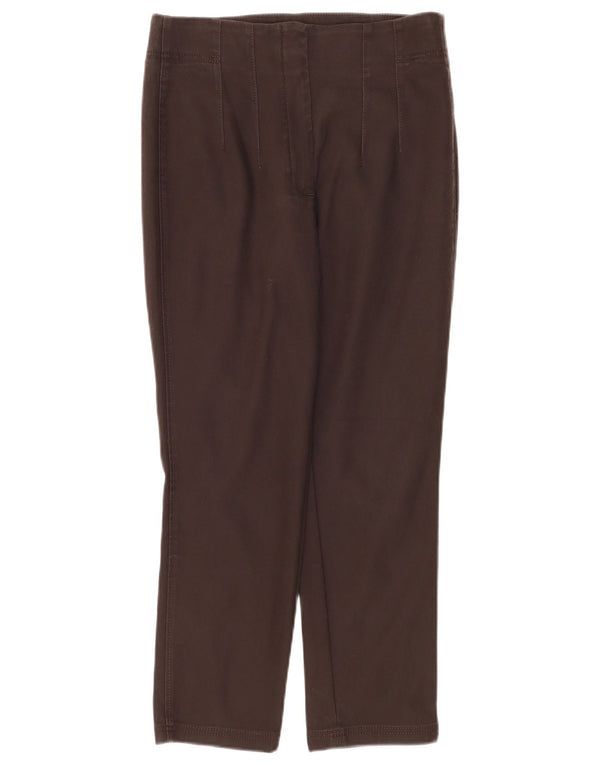 Massimo Dutti Γυναικείο ίσιο κομμένο παντελόνι EU 40 Medium W30 L26 καφέ