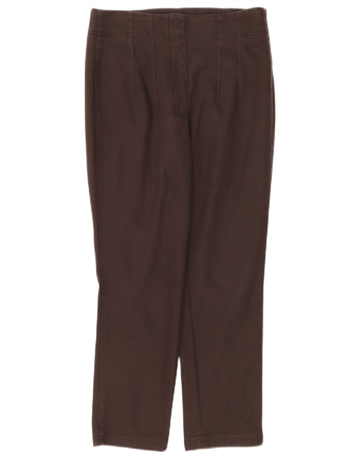 Massimo Dutti Γυναικείο ίσιο κομμένο παντελόνι EU 40 Medium W30 L26 καφέ