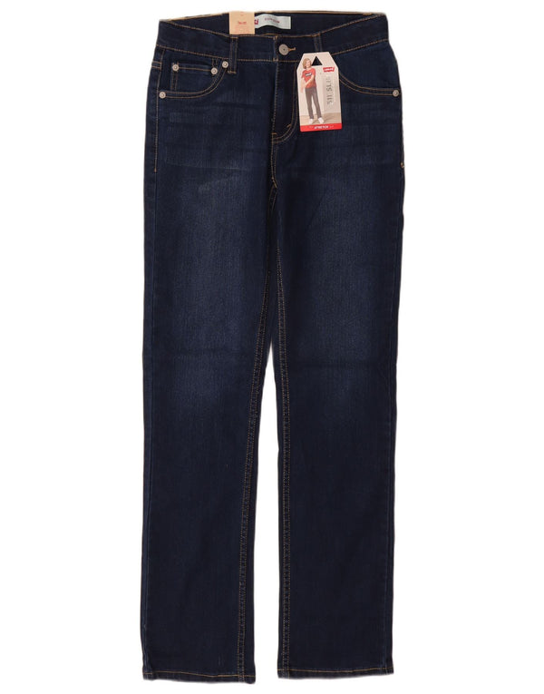 Levi's Boys 511 Slim Jeans 13-14 ετών W26 L30 Navy Blue Cotton