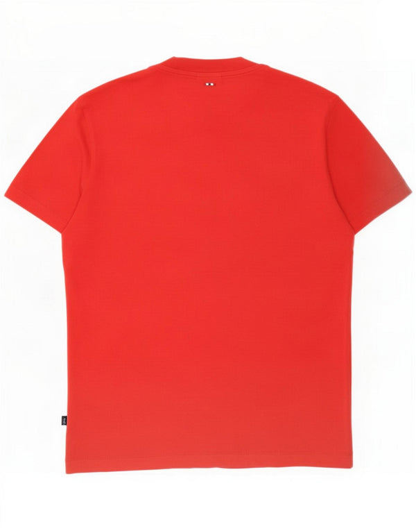 Ανδρικό γραφικό μπλουζάκι Napapijri Top Medium Red