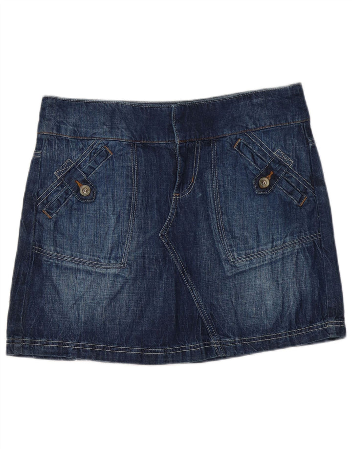 Dkny Γυναικεία Μίνι Τζιν Φούστα US 8 Medium W32 Μπλε